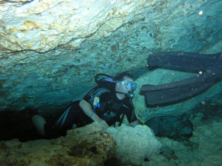 Cave diving in Playa Del Carmen