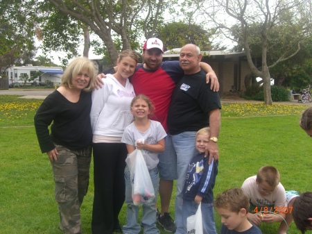 My hubby and I with our son Corey's family