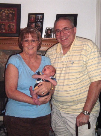 Gamma and Grandpa with their Grandson