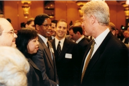 Me and U.S. President Bill Clinton in Tokyo