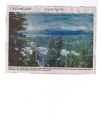 view of Lake Almanor from close to cabin