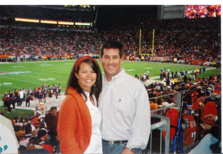 Me and Laura at a Denver Broncos game in 2006