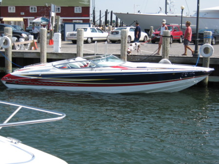 Our boat "addiction" - docked in Greenport