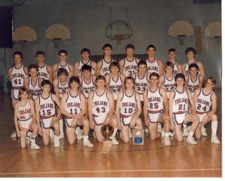 McCV Trojan Basketball 86-87