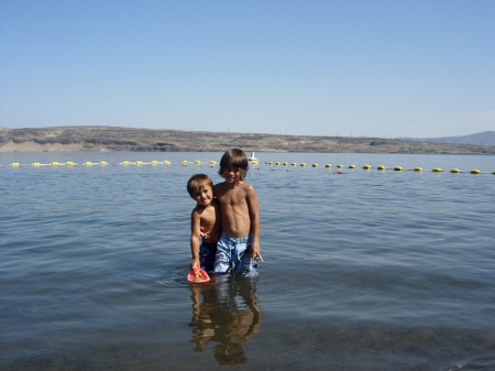 Julian and Roman at our River House