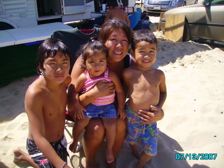 Me and the kids at Pismo/Oceano Dunes