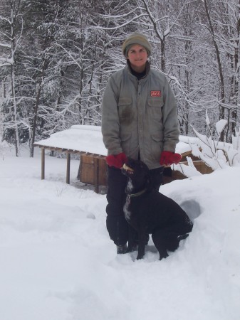 Just in from feeding horses...loving the snow...not!