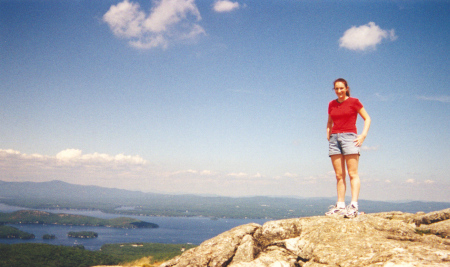 My Daughter on top of Mt. Major