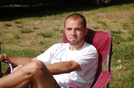 My oldest son, Daniel--21 yrs old.  May "07 camping in VT