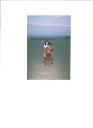 my granson and me on beach