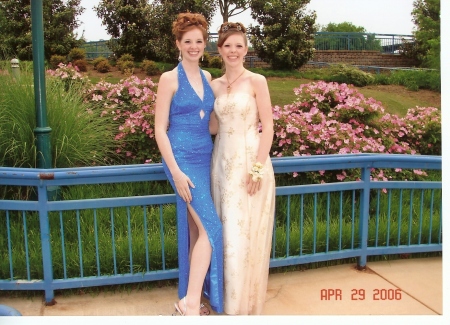 Julie and Amy, Jr. Sr. Prom night