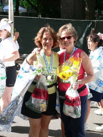 Portland Marathon with sister, Teresa