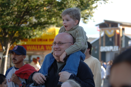 Dad and Blake at the Parade