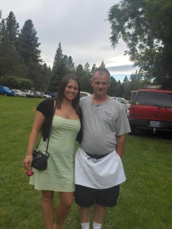 My dad & I at a wedding he was catering