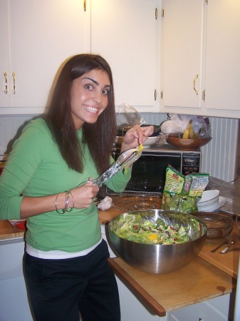 daughter Krisi 23 posing with food!