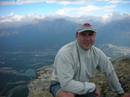 Tim at top of mountain