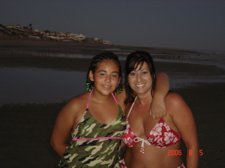 me and my daughter alex in Rocky Point, Mexico