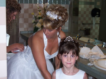 My daughter, Summer and I (my wedding day)