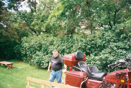 Bro"Big Ed" Towed his bike from Fl. to ND