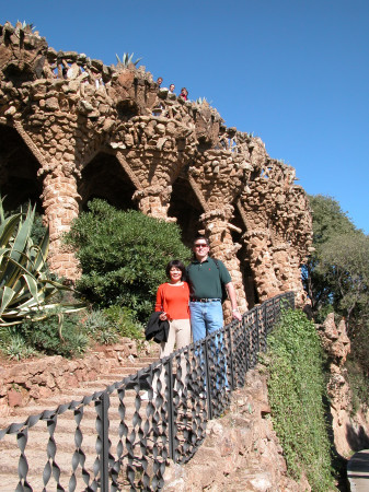 Grover and wife Aimee in Barcelona, Spain