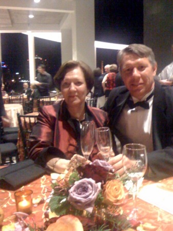 Kay and son, Jay, at the Opera