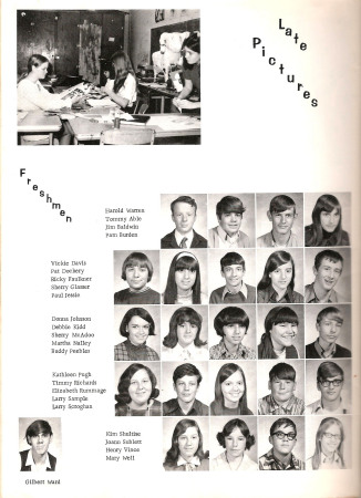 Jennifer Elkins' album, Shepherdsville Jr. High 1971