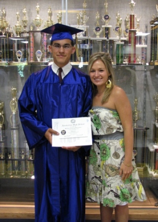 Michael with his cousin Elizabeth - AHS Graduation 2007