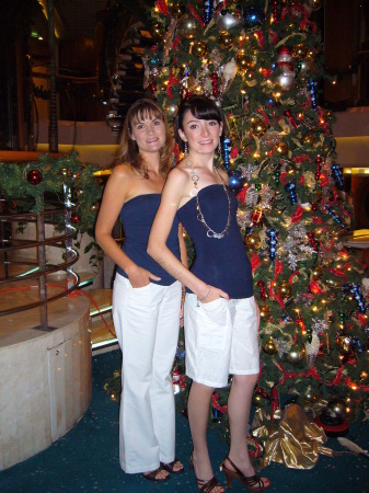 Hayley and I on the cruise