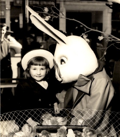 Jeanne meets the Easter Bunny