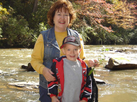 Wife Lynette and Grandson, Montana Hartness