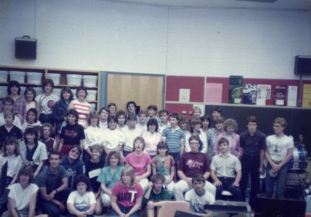 WHHS band, Spring 1985