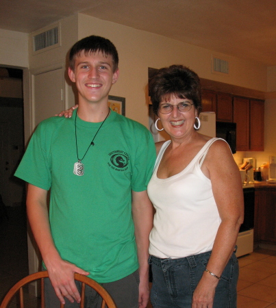 with my nephew in Arizona-July, 2007