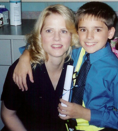 My son and I at his 5th grade graduation