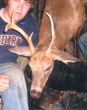 Nick's first deer (January 2006)