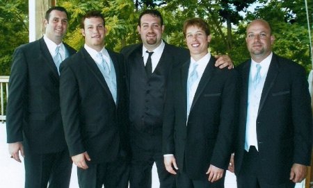 Lance's wedding - my 3 boys....