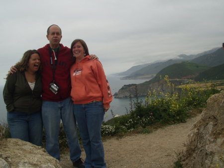 Pacific Coast Highway, June 2006 with two of my three daughters