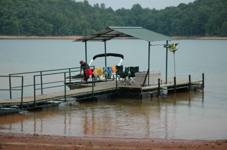 our dock on Lake Hartwell, Geogia