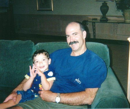 My son when he was little with his Dad.