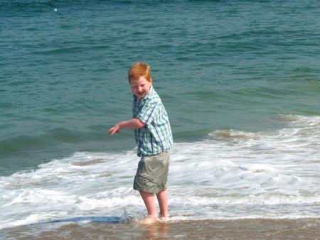 My son AJ at Cape Cod.