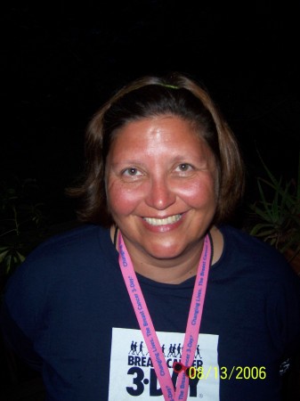 Me, after finishing the Breast Cancer 3-Day walk summer 2006.