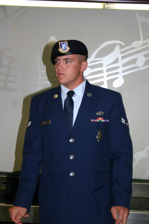 Matt after graduation from Security Forces Tech School