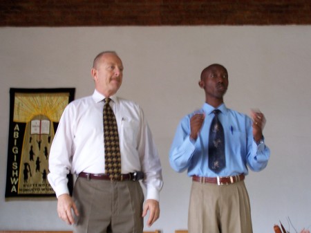 Don preaching in Gisozi, Kigali Rwanda