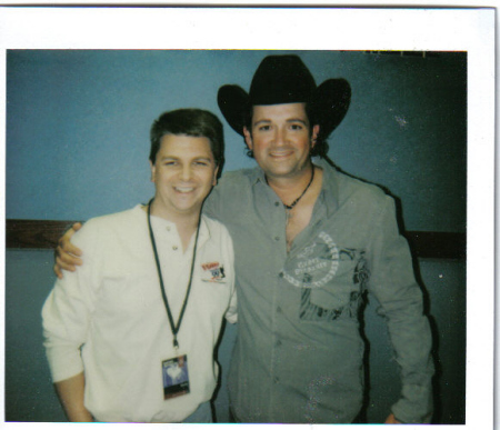 backstage with Tracy byrd before I introduced him