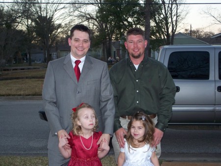 emma and Martin going to Daddy daughter dance