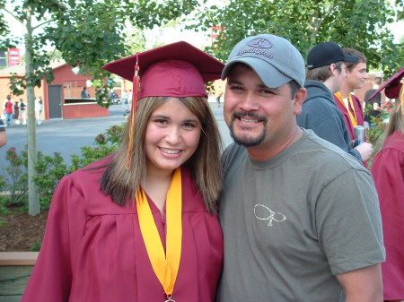 My step daughter(19) at her graduation (2006) With my husband John