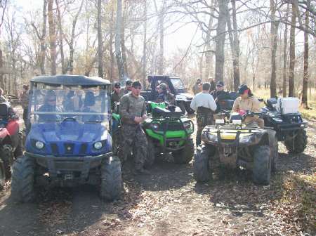 Out in the woods in the Soggy Bottom Trails.