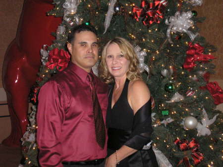 My wife and I at my Christmas party 2006