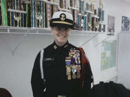 My daughter 2008/2009 PCHS NJROTC Commander