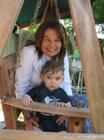 2007 Me and Grandson at 10 months old