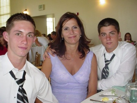 My Boys and Me at my nephews wedding